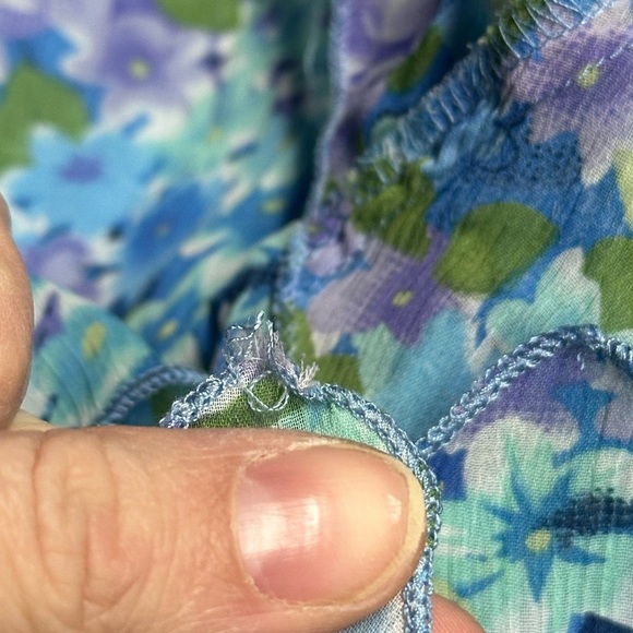 Y2K Notations Floral Vibrant Midi Skirt With Elastic Waist Asymmetrical Flowy - Picture 8 of 15